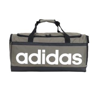 【adidas 愛迪達】大型圓筒包-側背包 裝備袋 手提包 肩背包 39L 愛迪達 軍綠白(HR5350)