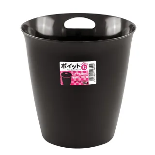 【GOOD LIFE 品好生活】日本製 黑色圓型壁掛式垃圾桶（5.5L）(日本直送 均一價)