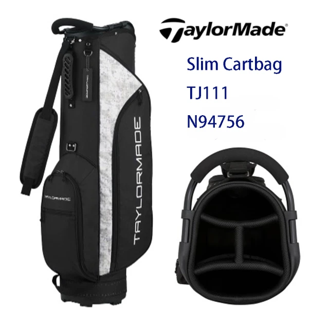 【TaylorMade】TJ111超輕量1.9KG 高爾夫球桿袋 黑/灰 與日本同步販售(Taylormade 日系超輕量球桿袋)