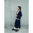 【UUIN】UUIN OUTLET _ 藍網格短版外套(黑藍色網格裙)