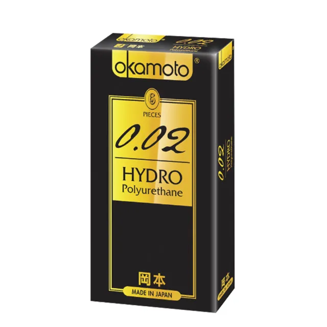 【okamoto 岡本】002 HYDRO水感勁薄保險套6入(PU保險套)