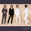 【COEMI】兩件式長袖開釦睡衣 居家服 長袖套裝 女睡衣(深灰-231C031)