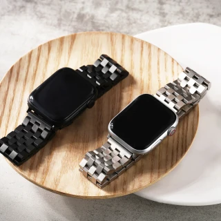 【W.wear】Apple watch-316L不鏽鋼五排平切面蘋果錶帶(38/40/41/42/44/45錶帶)