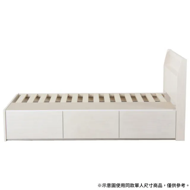 【NITORI 宜得利家居】◎實木雙人床座 床架 T SPIETH3 BOX WW 松木 抽屜型(實木 床座 床架 SPIETH3)