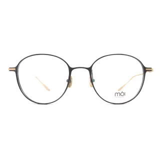 【moi】moi純鈦光學眼鏡:取意法語中的意涵  自我(黑 T002-02)