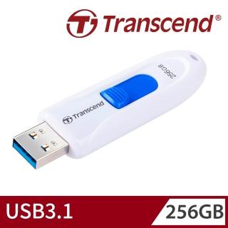 【Transcend 創見】JetFlash790 USB3.1 256GB 隨身碟-典雅白(TS256GJF790W 新舊包裝隨機出貨)