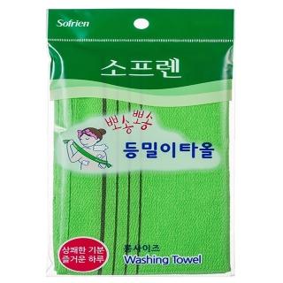 【Sofrien】長版 SPA搓澡手套 去角質 沐浴巾 6入(韓國 按摩 洗澡刷 搓背神器 搓仙神巾)