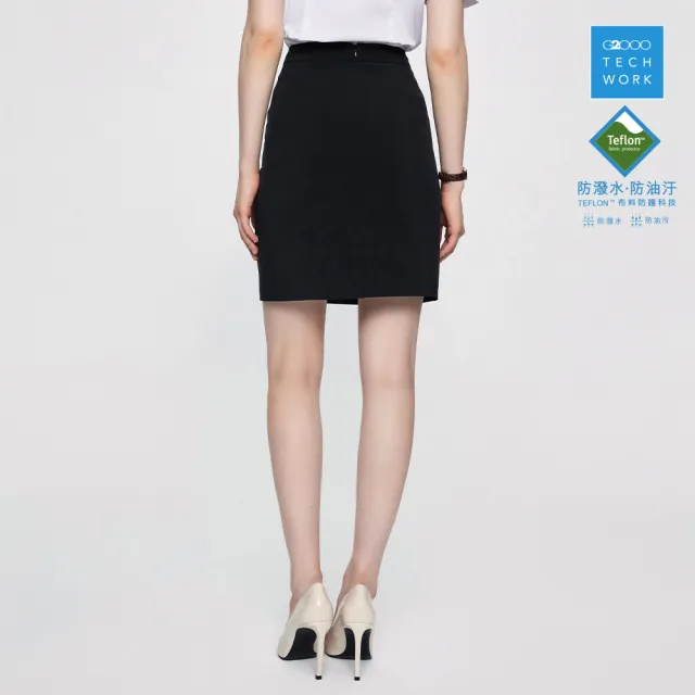 【G2000】商務鐵氟龍處理平紋套裝裙-黑色(2625172199)