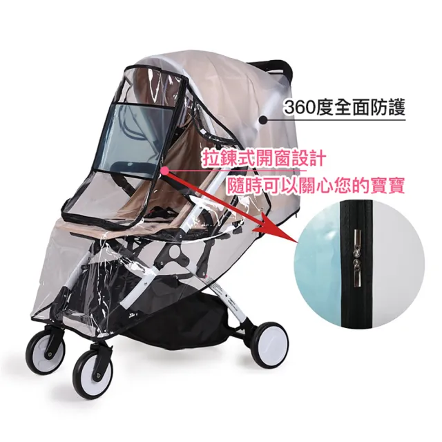【Play by Play | 玩生活】嬰兒推車遮雨罩(嬰兒推車防風罩 防雨罩 嬰兒車雨罩 EVA推車雨罩)