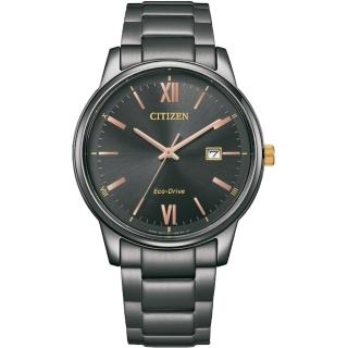 【CITIZEN 星辰】光動能簡約手錶-黑/40mm 送行動電源 雙11 優惠(BM6976-72E)