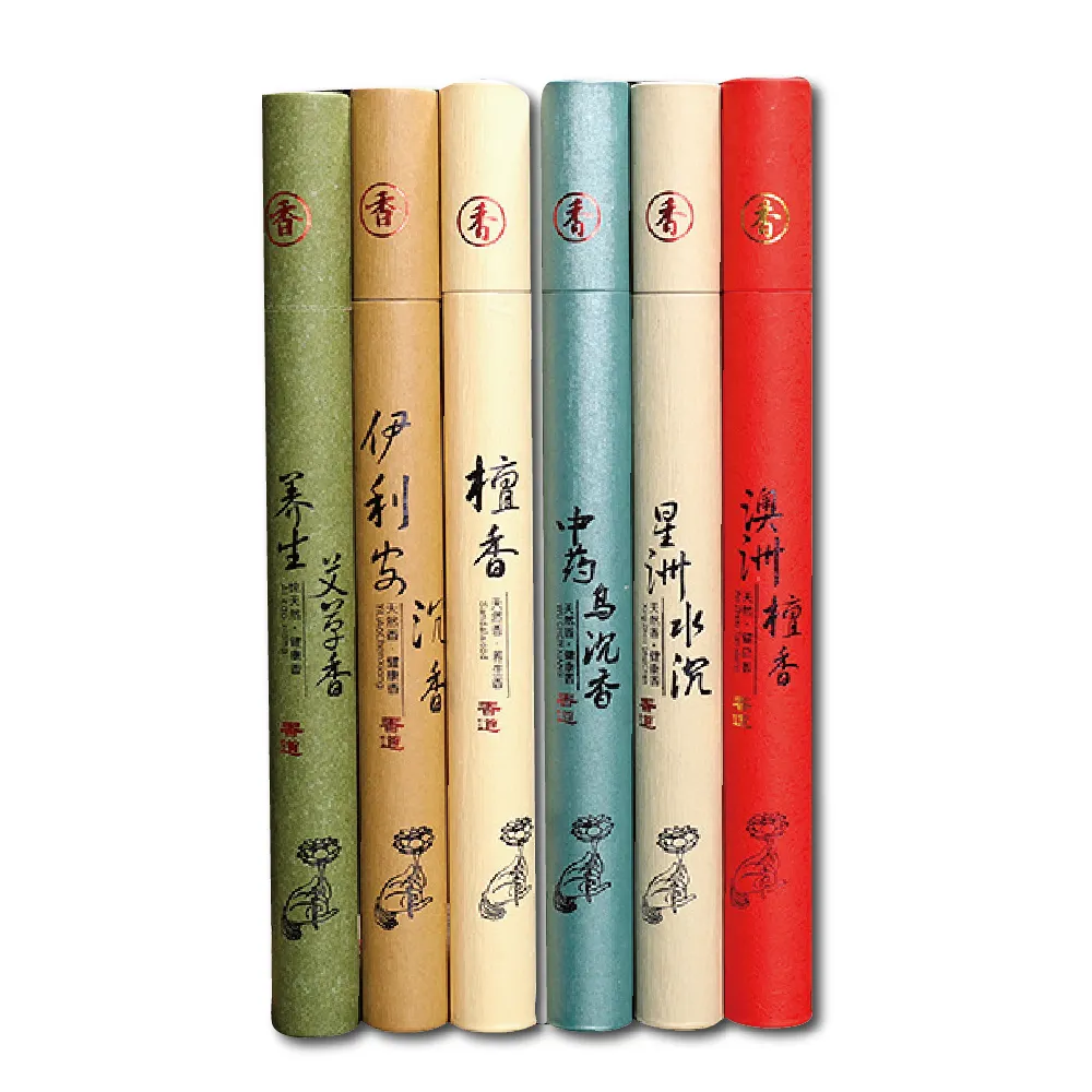 【WARM DAY LIFE】4入組 20g線香 沉香 老山檀香 檀香 沈香 艾草(薰香 臥香 招財 祈福)