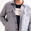 【Arnold Palmer 雨傘】男裝-雙貼袋休閒襯衫式外套(低調灰)