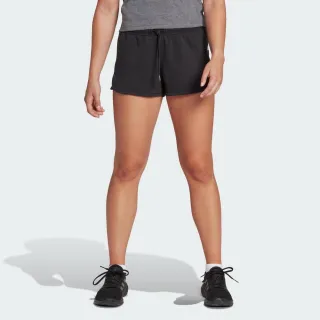 【adidas 愛迪達】W TR-ES COT PCR 女 短褲 亞洲版 運動 訓練 健身 吸濕排汗 舒適 黑(HR7853)