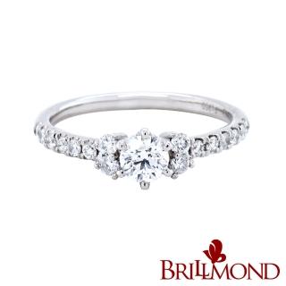 【BRILLMOND JEWELRY】GIA 天然鑽石 30分 D/VVS1 3EX 無螢光 鉑金鑽戒光采(D/VVS1 3EX 無螢光 PT950鉑金台)