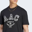 【adidas 愛迪達】Hack AAC Tee 男 短袖上衣 T恤 亞洲版 運動 休閒 三葉草 棉質 舒適 黑(HZ0711)