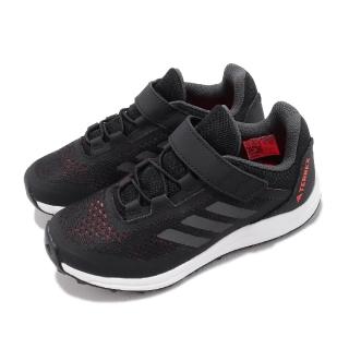 【adidas 愛迪達】童鞋 Terrex Agravic Flow CF K 中童 黑 緩衝 運動鞋 小朋友 愛迪達(IG3021)