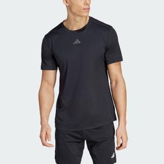 【adidas 愛迪達】Hiit Better Tee 男 短袖 上衣 修身 亞洲版 運動 健身 吸濕排汗 黑(IM1112)