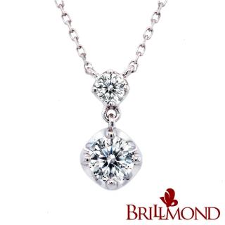 【BRILLMOND JEWELRY】GIA 天然鑽石 30分 D/VVS1 3EX PT950鉑金 典雅套鍊(D/VVS1 3EX 無螢光)