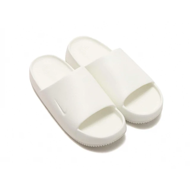 【NIKE 耐吉】Nike Calm Slippers Slide White 白 麵包鞋 防水 舒適 厚底 男款(FD4116-100)