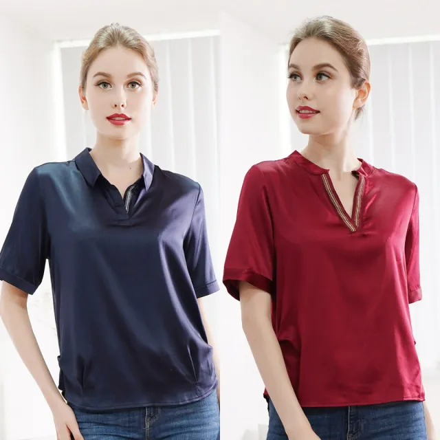 【Royal Silk】素面蠶絲上衣