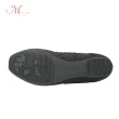 【MIRA】網狀鑲鑽菱格紋休閒鞋-黑-W35318N01(真皮/防滑/耐磨/休閒)