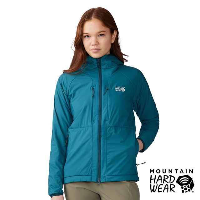 Mountain Hardwear Kor AirShell Warm Jacket W 輕量防風防潑水保暖連帽外套 女款 短葉松綠 #1985061