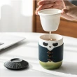 【Life shop】熊貓大俠旅行茶具組/附收納包(泡茶組 交換禮物 茶具 旅行茶具 隨身泡茶組 泡茶 茶器套組)