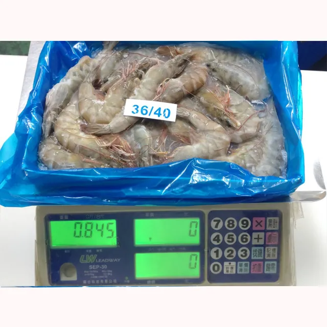 【華得水產】瓜地馬拉特大白蝦8盒(800g土10% 約10-15尾/包)