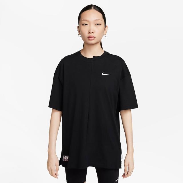 【NIKE 耐吉】上衣 女款 短袖上衣 運動 寬鬆版 AS W NSW CLLCTN OOS TOP GCEL 黑 FQ0366-010