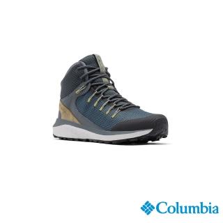【Columbia 哥倫比亞官方旗艦】男款-TRAILSTORM Omni-Tech防水高筒健走鞋-深灰(UBI01550DY)