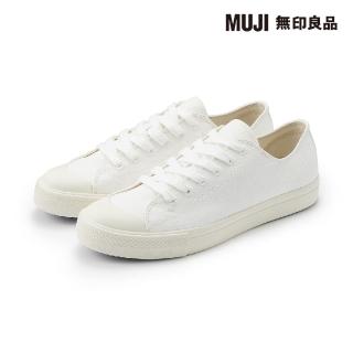 【MUJI 無印良品】撥水加工舒適休閒鞋(柔白)