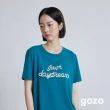 【gozo】just daydream繩股繡花T恤(綠色)