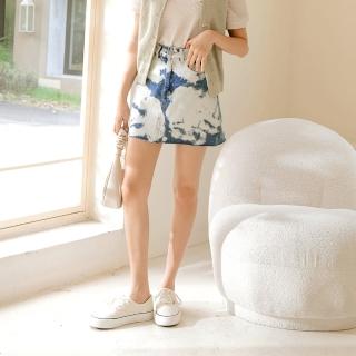 【OB 嚴選】純棉水洗刷白牛仔短裙 《CA2616》