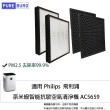 【PUREBURG】適用Philips 飛利浦空氣清淨機 AC5659 副廠濾網組 替代FY5185 FY5182(HEPAX2+活性碳濾心X2)