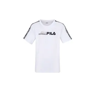 【FILA官方直營】男抗UV吸濕排汗T恤-白色(1TEX-5300-WT)