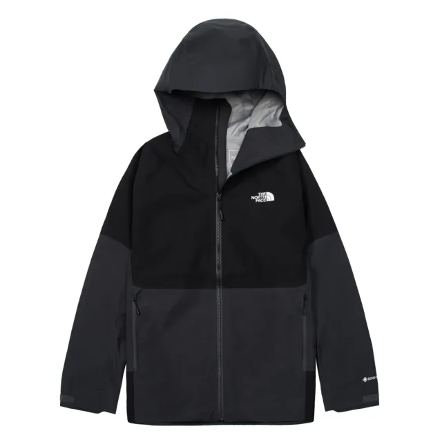 【The North Face 官方旗艦】北面男款黑色防水透氣衝鋒衣外套｜851KMN8(外套)