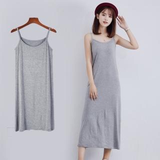 【Pure 衣櫃】冰絲莫代爾舒適連身裙(洋裝/KDD-008/加長120CM)