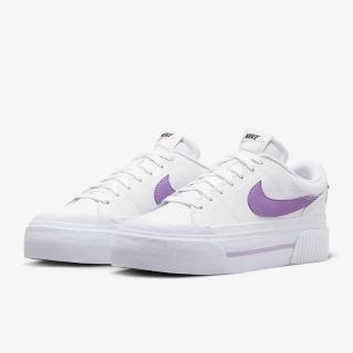 【NIKE 耐吉】休閒鞋 運動鞋 WMNS NIKE COURT LEGACY LIFT 女鞋 白紫(DM7590103)