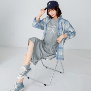 【OB 嚴選】美國棉快乾小蓋袖印花洋裝 《KG1407》