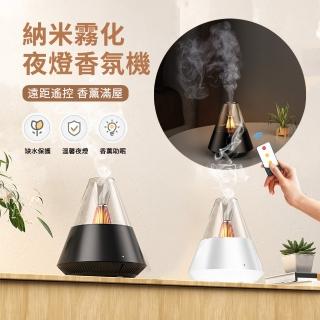 【ANTIAN】日式自動噴香燭光夜燈香氛機 桌面精油香薰燈 USB氛圍燈擴香機(母親節禮物)