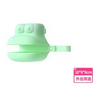 便攜青蛙造型拾便器-附垃圾袋(手套 夾便器 撿便器 撿便帶 便便袋 遛狗 戶外外出 隨身便攜 寵物露營)