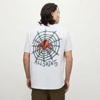 【ALLSAINTS】SPINNER 蜘蛛塗鴉LOGO短袖T恤 MG056Y(常規版型)