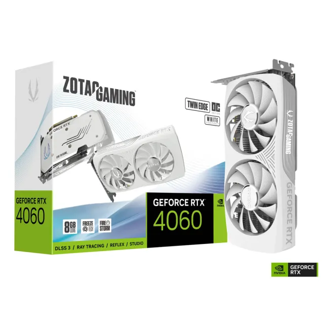 ZOTAC 索泰】GAMING GeForce RTX 4060 8GB Twin Edge OC White Edition