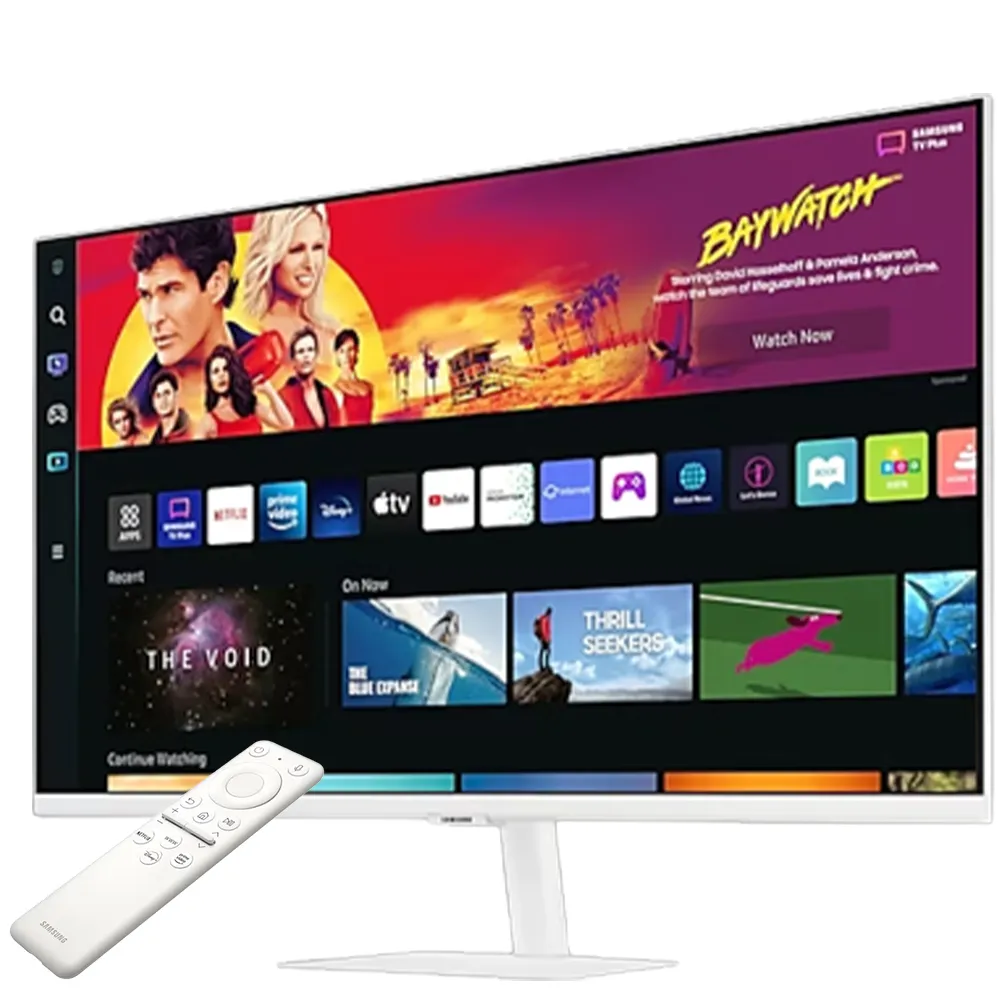 【SAMSUNG 三星】S32BM703UC M7 32型 VA 4K 16:9 60Hz 智慧聯網螢幕-白色(Type-C/HDR10/內建喇叭/4ms)