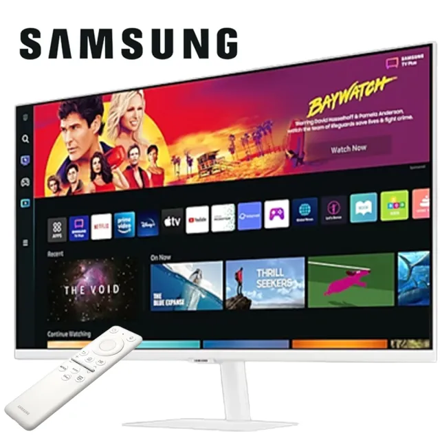 【SAMSUNG 三星】S32BM703UC M7 32型 VA 4K 16:9 60Hz 智慧聯網螢幕-白色(Type-C/HDR10/內建喇叭/4ms)