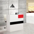 【AT HOME】功能桌椅組-3.3尺白色多功能桌/工作桌/收銀桌+升降椅 現代簡約(海南島)