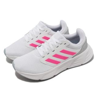 【adidas 愛迪達】慢跑鞋 Galaxy 6 W 女鞋 白 粉 緩震 入門款 運動鞋 愛迪達(IE1988)
