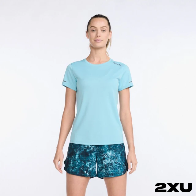 2XU 女 Aero運動短袖(藍樫鳥)