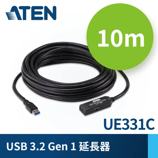 ATEN USB 3.2 Gen1 延長器 10公尺(UE331C)