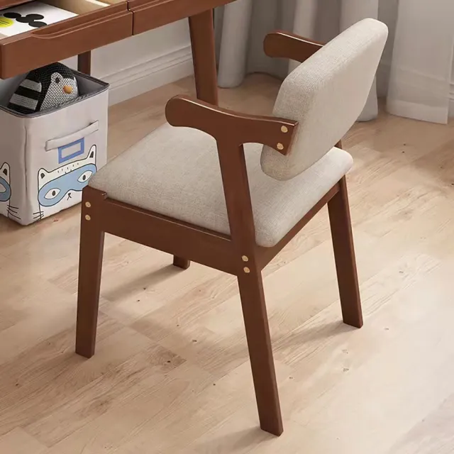 【靚白家居】實木 Z 型椅 S312(椅子 書桌椅 餐椅 木頭椅子 實木椅 化妝椅)